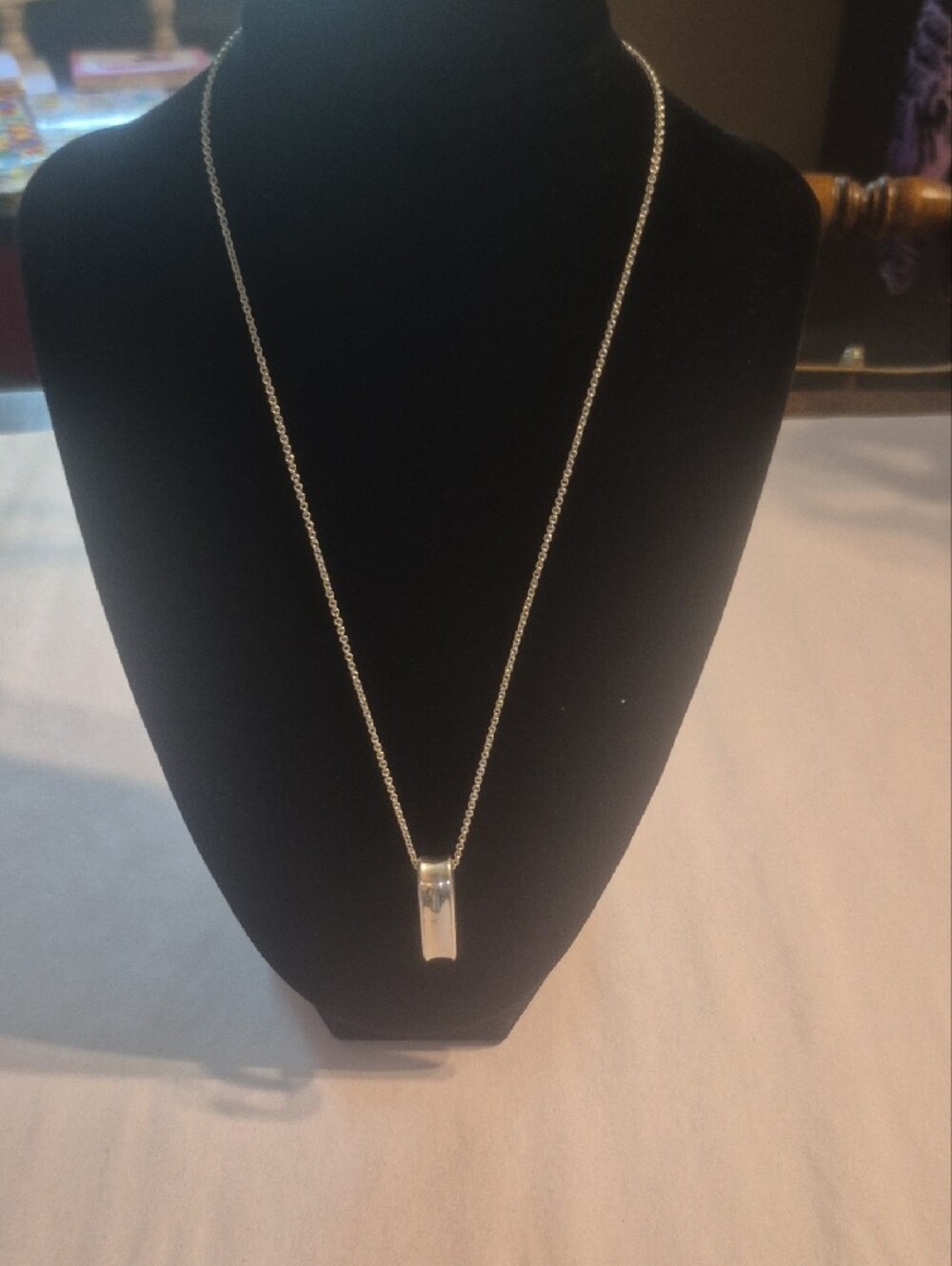 Tiffany&CO. Sterling Silver Pendant Necklace Authentic - Picture 4 of 6